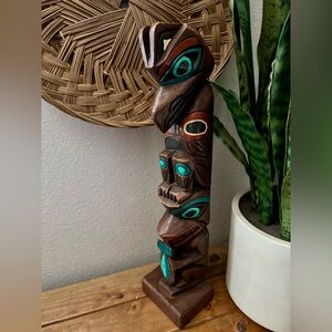 Totem Pole Alaska Carving Native Art Decor